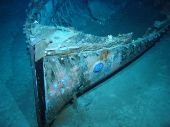 Bow section of what is believed to be 36-foot motor pinnace